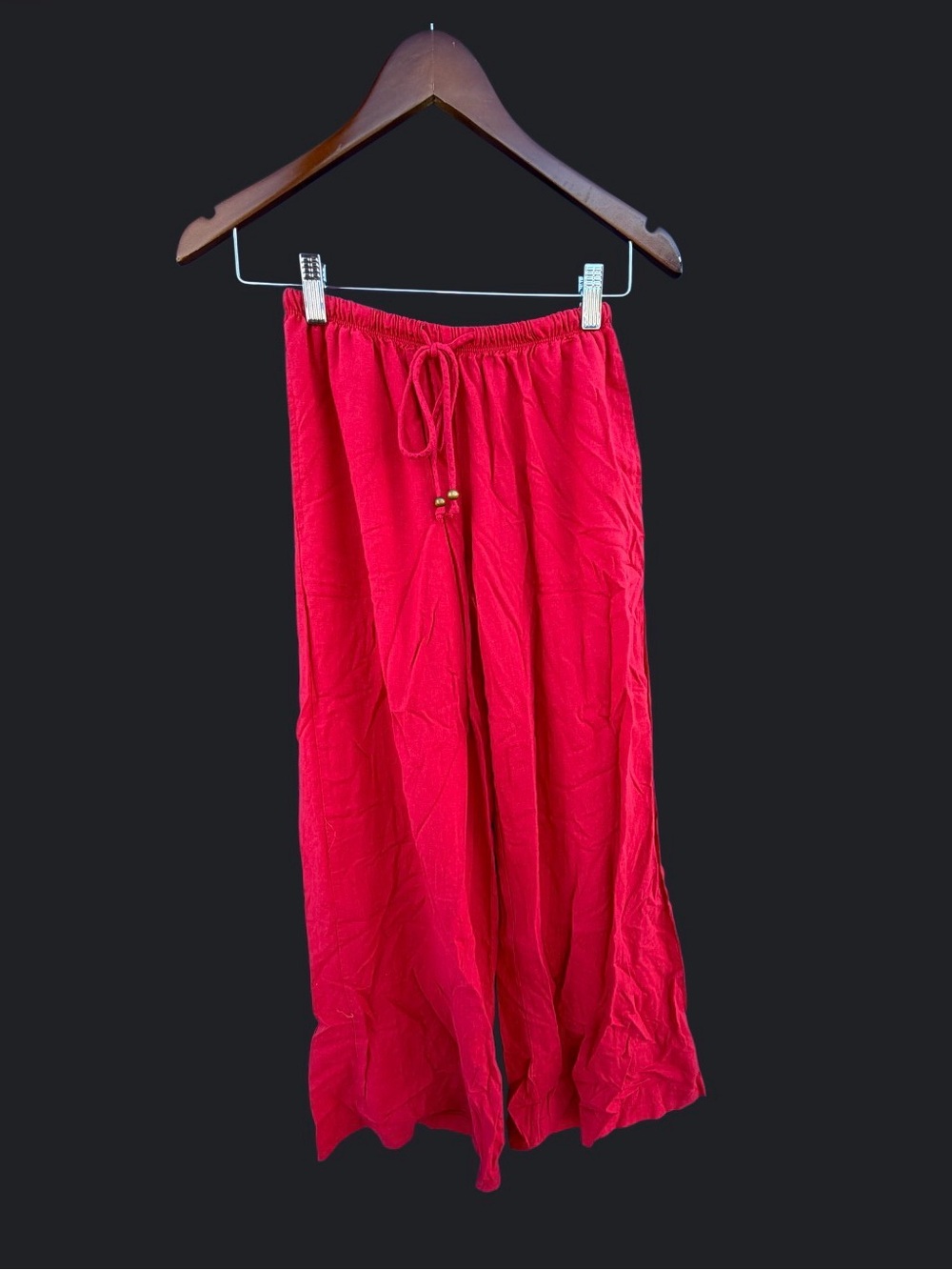 Merona Red Drawstring Wide-Leg Pants - Picture 2 of 2
